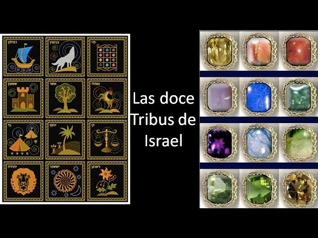 Bougeoir à 7 Branches (Ménorah) Doré - Symboles Des 12 Tribus D'Israël - Environ 17x13.5x6.5 Cm - Décoration Centre De Table, Hanoucca, Cadeau